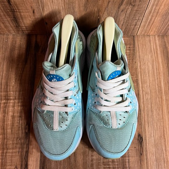 Nike Huarache Run Print GS Youth Running Shoes Blue White 704946 401 Size 5.5Y - Picture 5 of 8